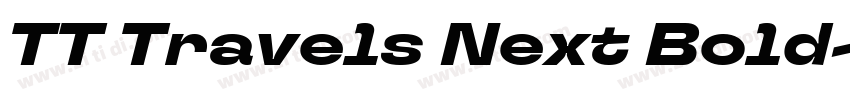 TT Travels Next Bold字体转换